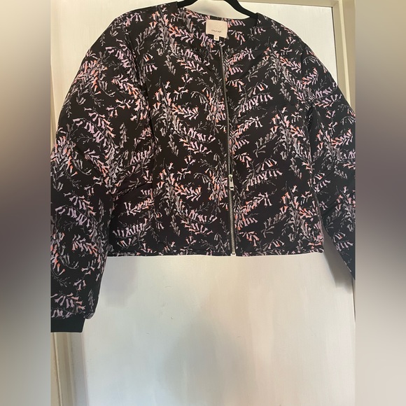 Cinq a Sept Floral Puffer Jacket - Picture 2 of 6